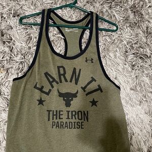 Under Armour Iron Paradise Projecr Rock tank medium men